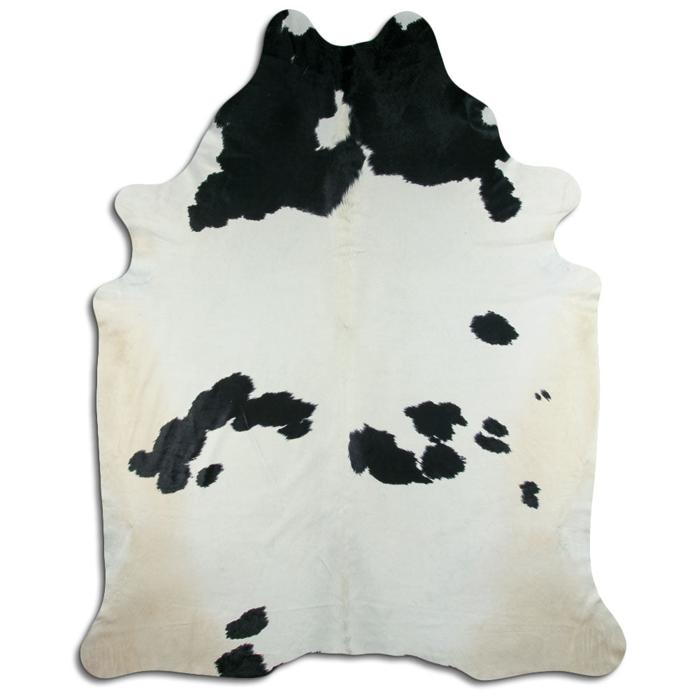 Peau de vache noire et blanche XXXL