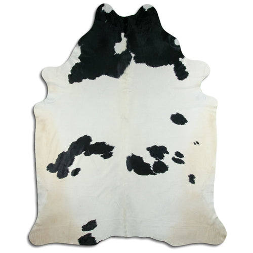 Peau de vache noire et blanche XXXL