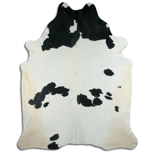 Peau de vache noire et blanche XXXL