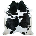 Peau de vache noire et blanche XXL