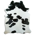 Peau de vache noire et blanche XXL