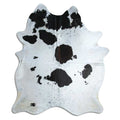 Peau de vache noire et blanche XXL