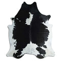 Peau de vache noire et blanche XXL