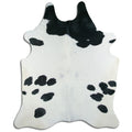 Peau de vache noire et blanche XXL