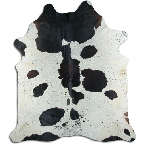 Peau de vache noire et blanche XXL