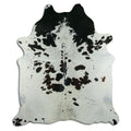 Peau de vache noire et blanche XXL