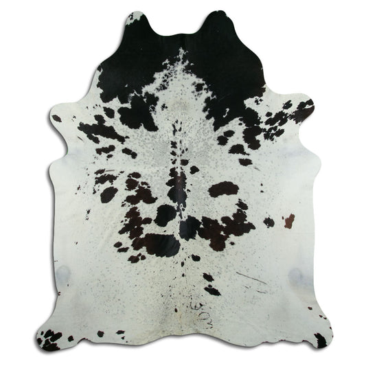 Peau de vache noire et blanche XXL