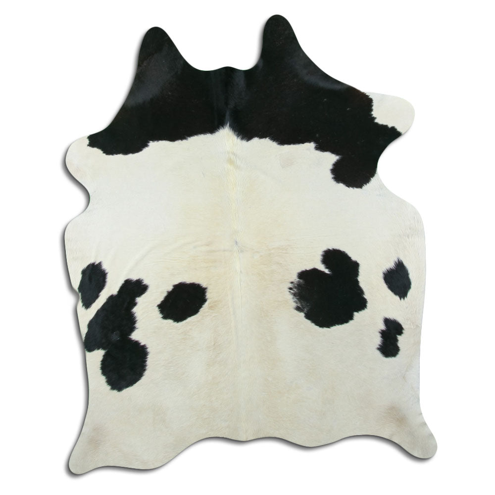 Peau de vache noire et blanche L
