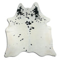 Peau de vache noire et blanche L