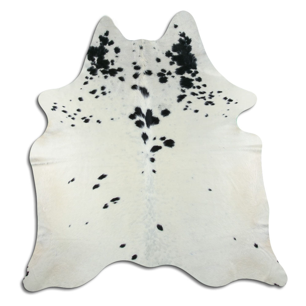Peau de vache noire et blanche L