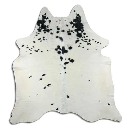 Peau de vache noire et blanche L