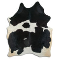 Peau de vache noire et blanche L