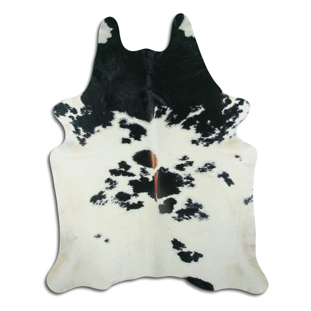 Peau de vache noire et blanche XXL