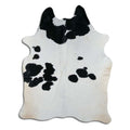 Peau de vache noire et blanche XXL