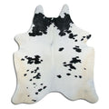 Peau de vache noire et blanche XXL