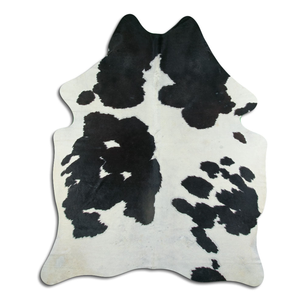 Peau de vache noire et blanche XXL