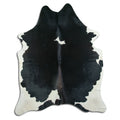 Peau de vache noire et blanche XXL