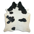 Peau de vache noire et blanche XXL