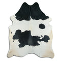 Peau de vache noire et blanche XXL