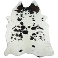Peau de vache noire et blanche XXL
