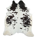Peau de vache noire et blanche XXL