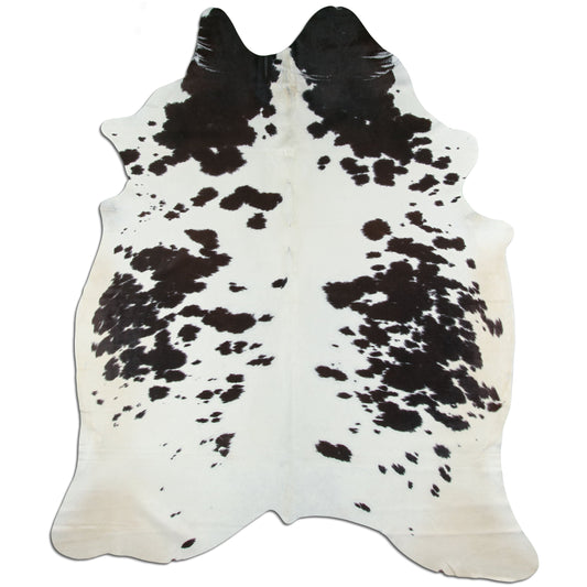 Peau de vache noire et blanche XXL
