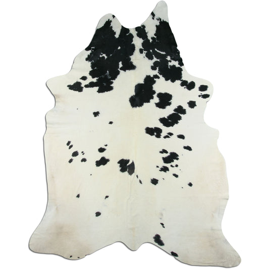 Peau de vache noire et blanche XXL