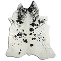 Peau de vache noire et blanche XXL