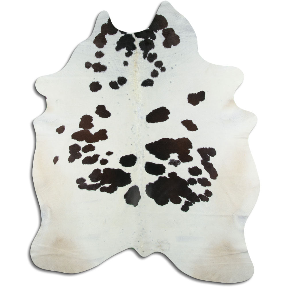 Peau de vache noire et blanche XXL
