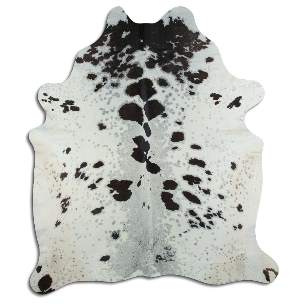 Peau de vache noire et blanche XXL