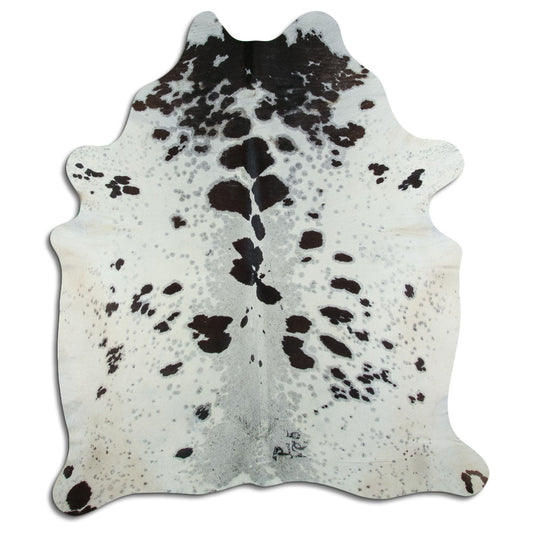 Peau de vache noire et blanche XXL