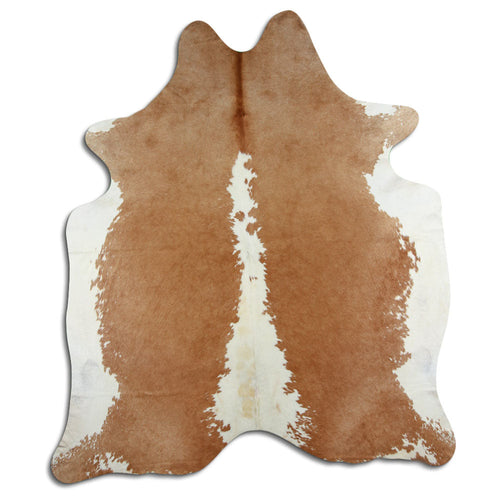 Peau de vache marron et blanche XXL