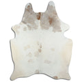Peau de vache marron et blanche XL