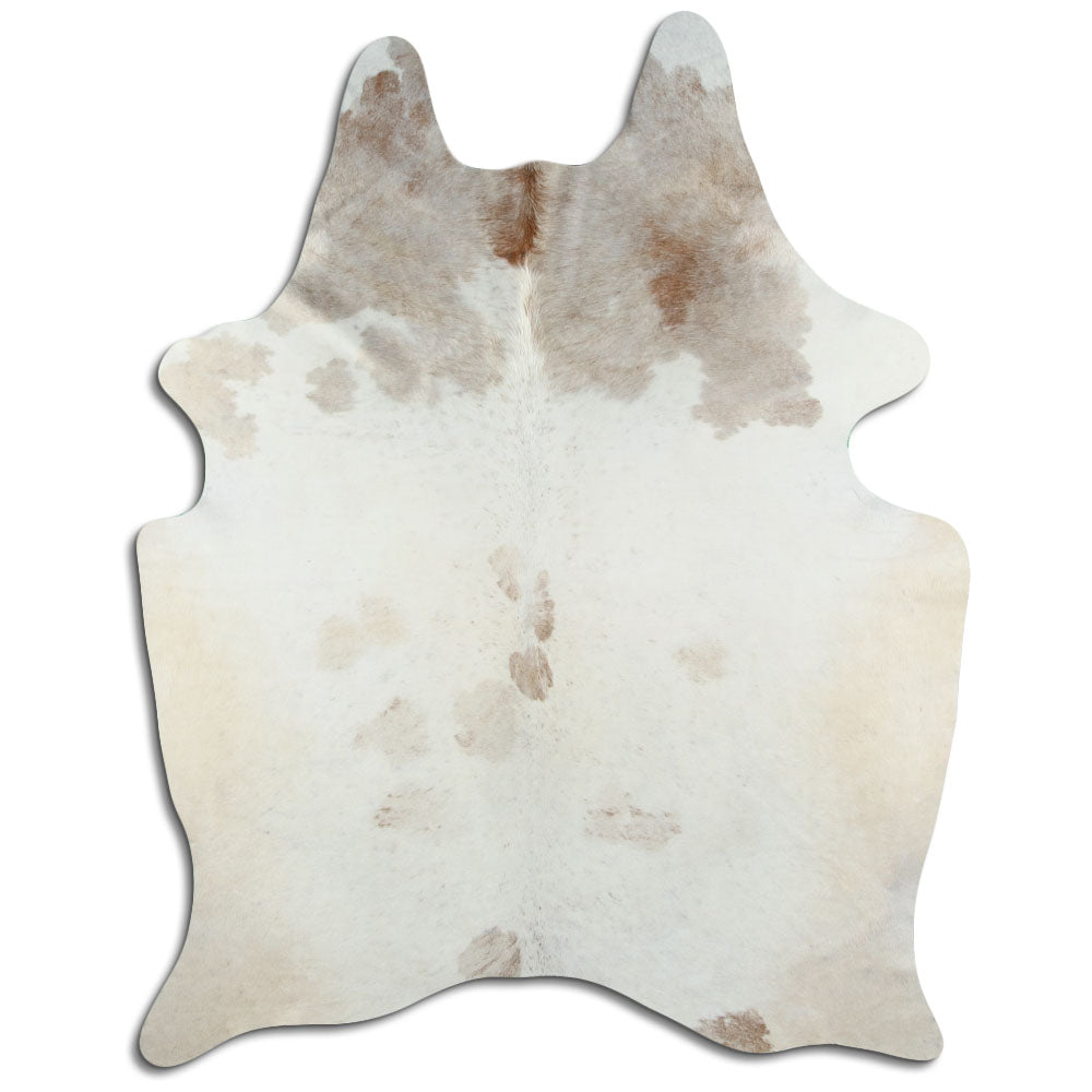 Peau de vache marron et blanche XL