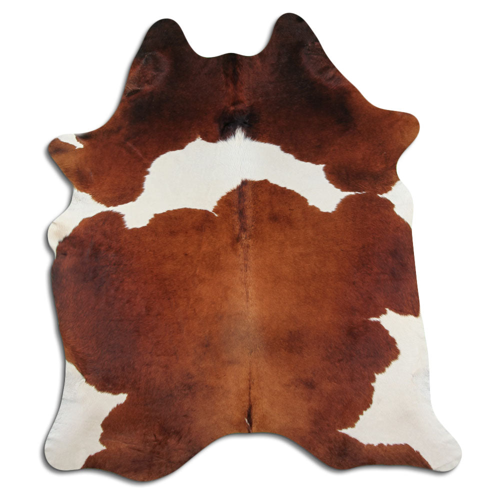 Peau de vache marron et blanche XXL