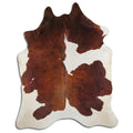 Peau de vache marron et blanche XXL