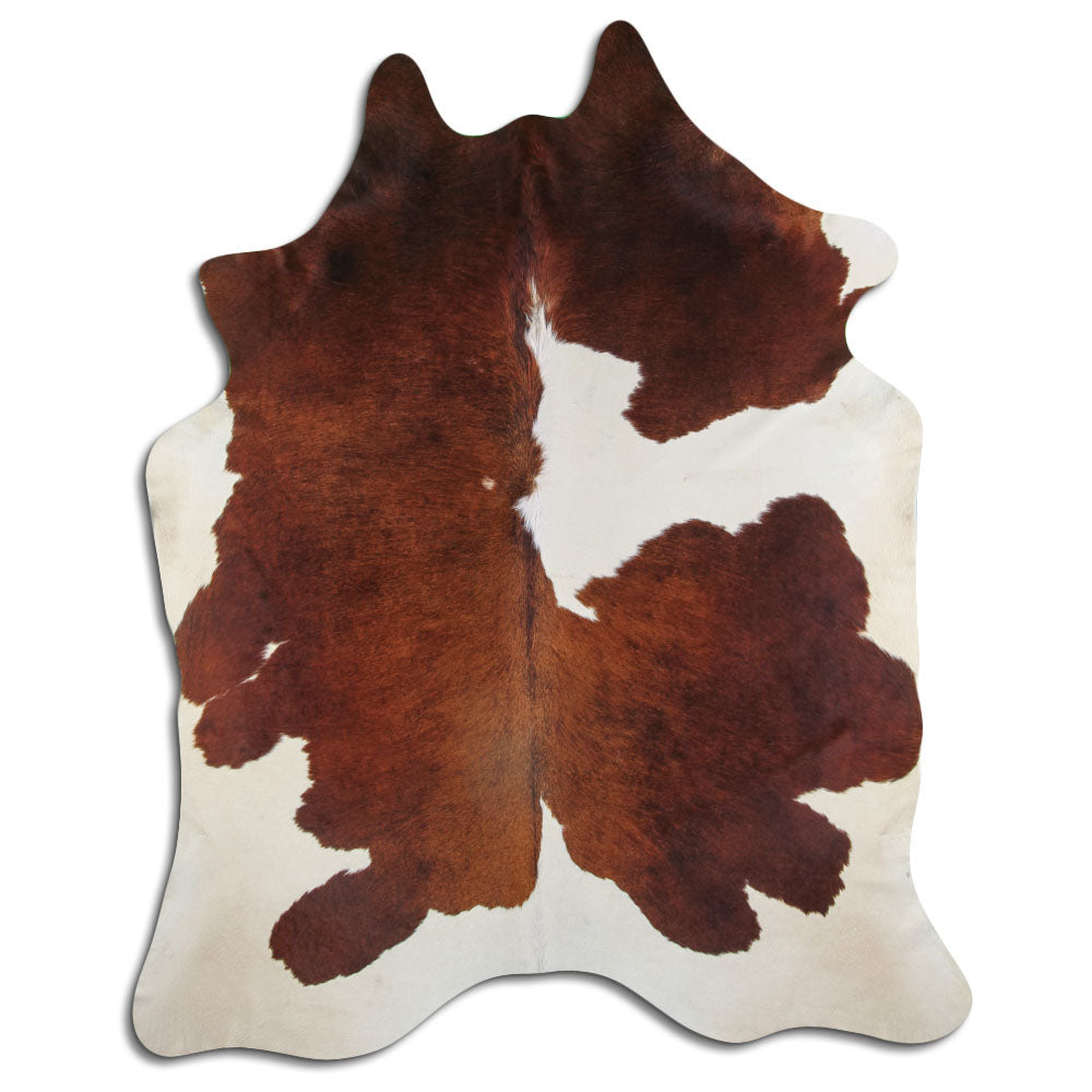 Peau de vache marron et blanche XXL