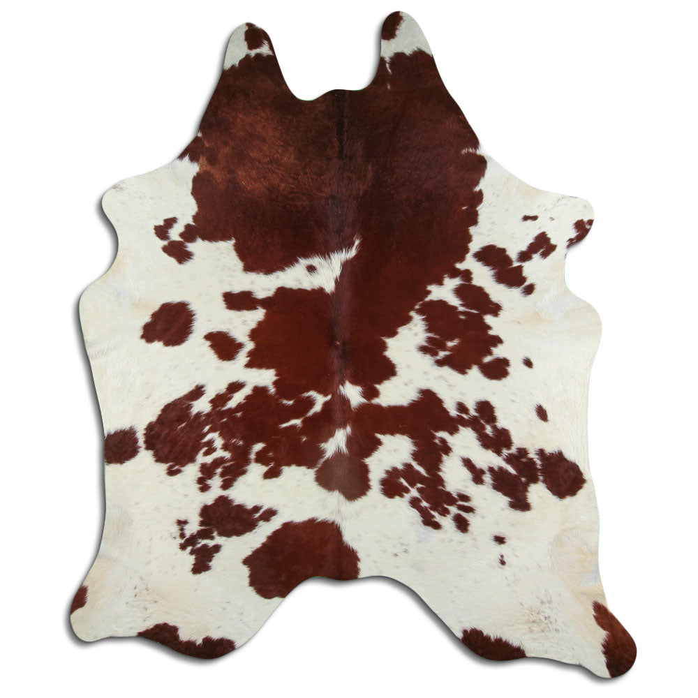 Peau de vache marron et blanche XXL