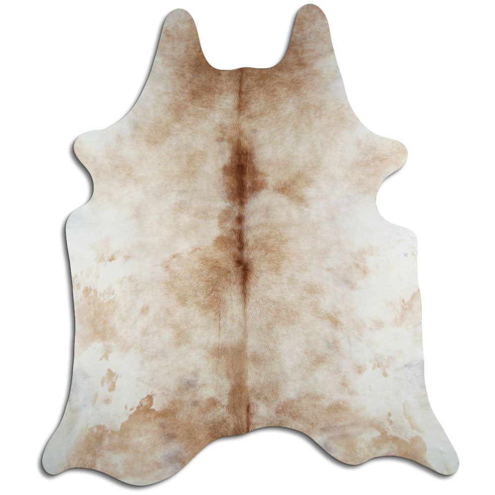 Peau de vache marron et blanche XXL