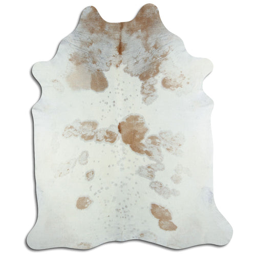 Peau de vache marron et blanche XXL