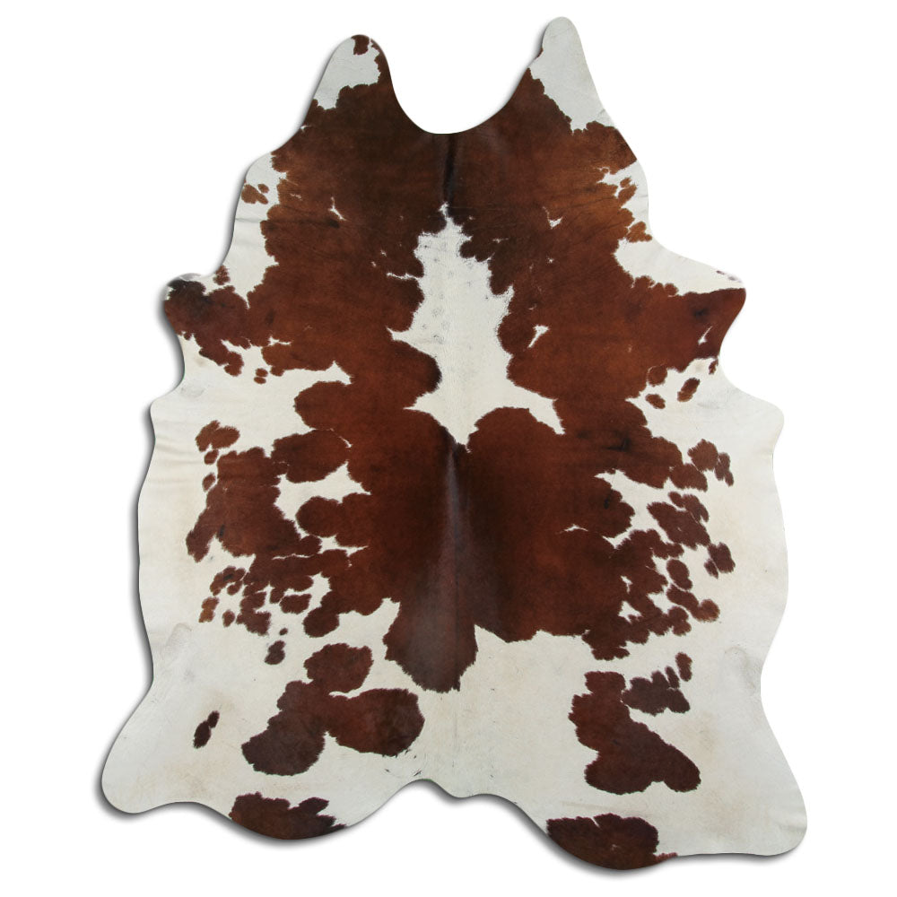 Peau de vache marron et blanche XXL