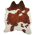 Peau de vache marron et blanche XXL