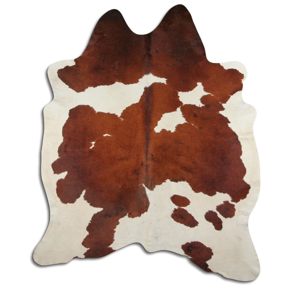 Peau de vache marron et blanche XXL