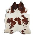 Peau de vache marron et blanche XXL