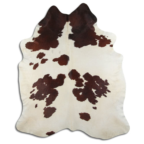 Peau de vache marron et blanche XXL