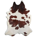 Peau de vache marron et blanche XXXL