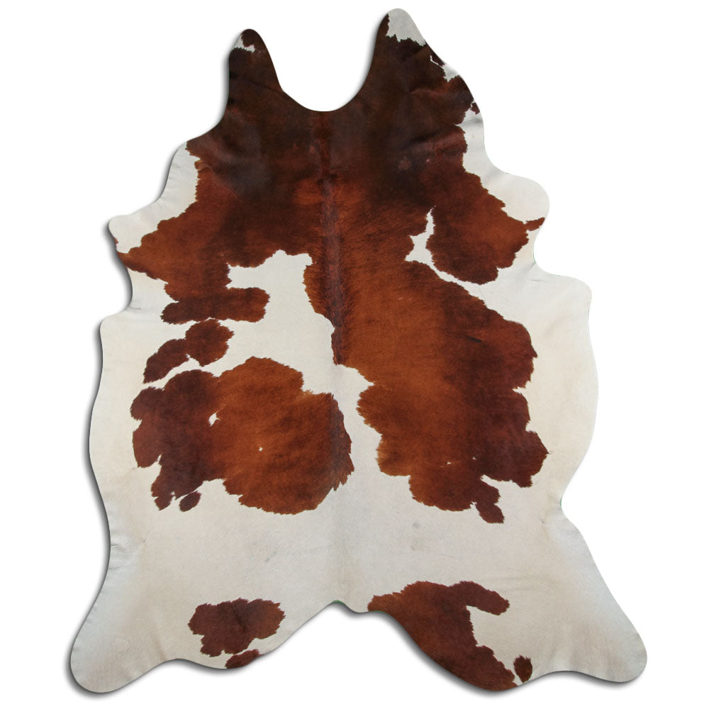 Peau de vache marron et blanche XXXL