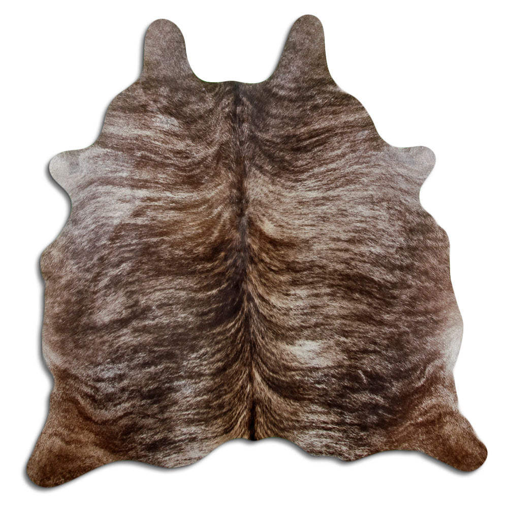 Peau de vache exotique d’environ 180 × 170 cm, vue de dessus : exactement la peau que vous recevez