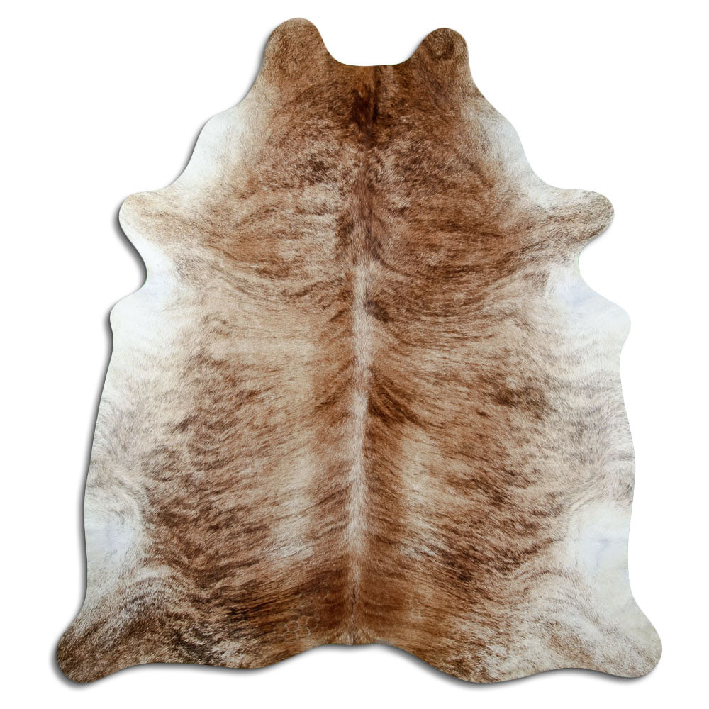 Peau de vache exotique d’environ 220 × 200 cm, vue de dessus : exactement la peau que vous recevez