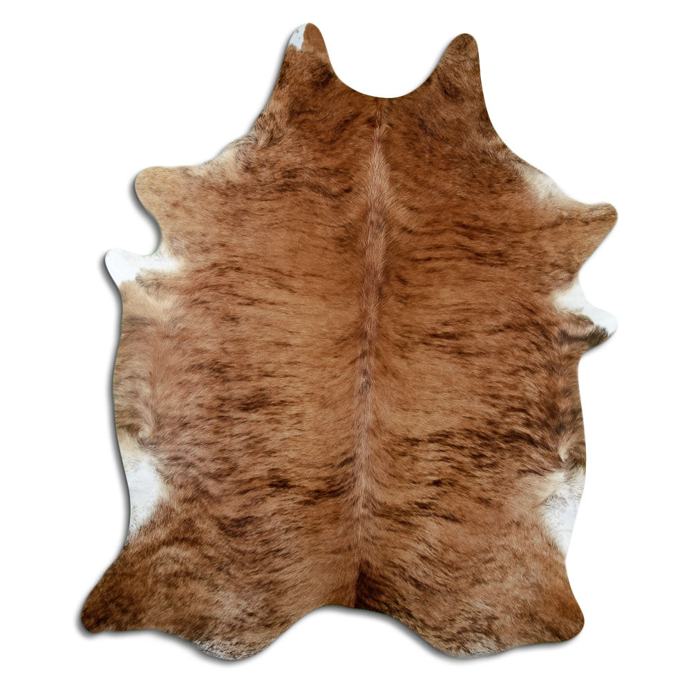Peau de vache exotique d’environ 220 × 170 cm, vue de dessus : exactement la peau que vous recevez